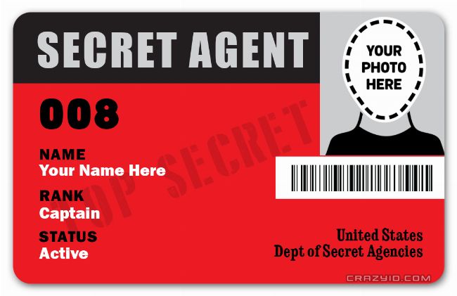 Secret Agent - Crazy ID